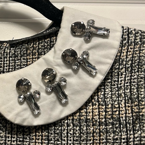 Zara Collared Top with Jewels - Picture 3 of 3